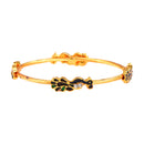 Peacock Design Gold Plated Bangles set for Women & Girls