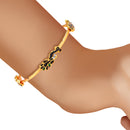 Peacock Design Gold Plated Bangles set for Women & Girls