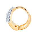 Gold Plated American Diamond Huggies Earring Jewellery
