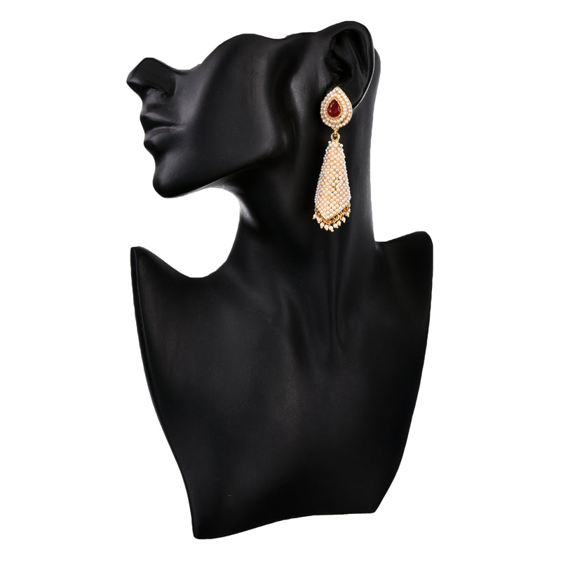 Traditional Pearl Jewellery Jhumki Earrings For Women & Girls