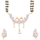 Combo American Diamond Gold Plated Mangalsutra  with Chain for Women