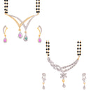 Combo Pack American Diamond Mangalsutra  with Chain for Women