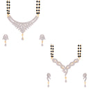 Combo Pack American Diamond Mangalsutra  Pendant with Chain for Women