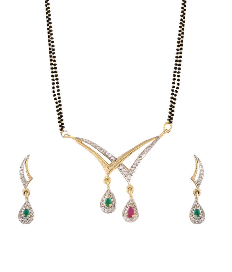 Combo of 2 of American Diamond Mangalsutra Set -