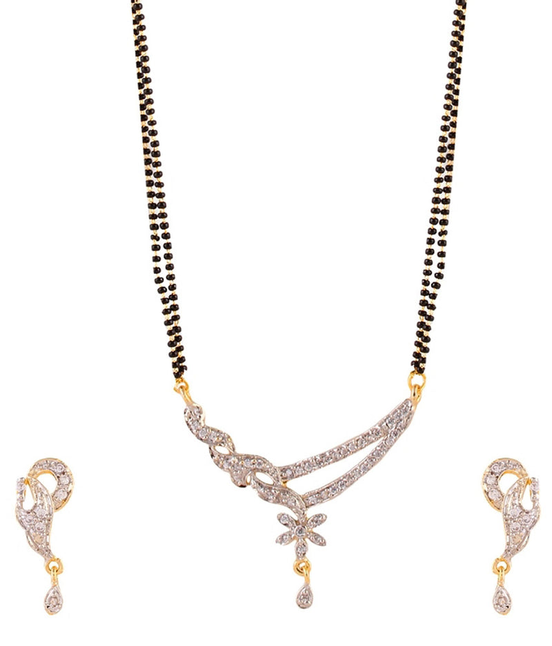 Combo of 2 Designer American Diamond Mangalsutra set