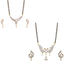 Combo of 2 Designer American Diamond Mangalsutra set