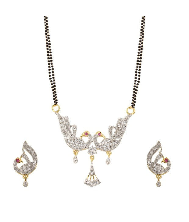 Combo of 2 Precious Collection of American Diamond Mangalsutra Set -