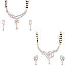Combo of  2 Designer American Diamond Mangalsutra