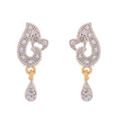 American Diamond Gold Plated Mangalsutra with Chain and Earrings for Women