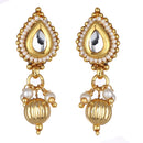 Tradional Peacock Style Copper Alloy Gold Plated  Mangalsutra With Earrings For Women