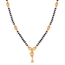 Gold Plated Brass Pearl With Black Bead Tanmaniya Nallapusalu Chain for Women