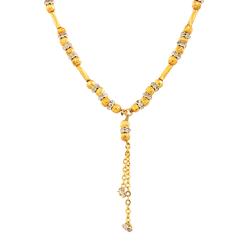 Gold Plated AD Embedded Pendant Style Mangalsutra  for Women
