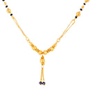 Mangalsutra Gold Plated Pearl With Black Beads Chain Jewellery For Women