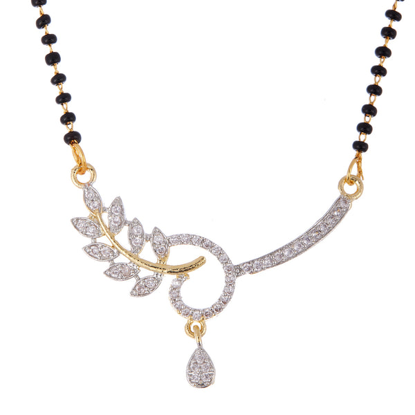 Gold-plated and Cubic Zirconia Mangalsutra for Women