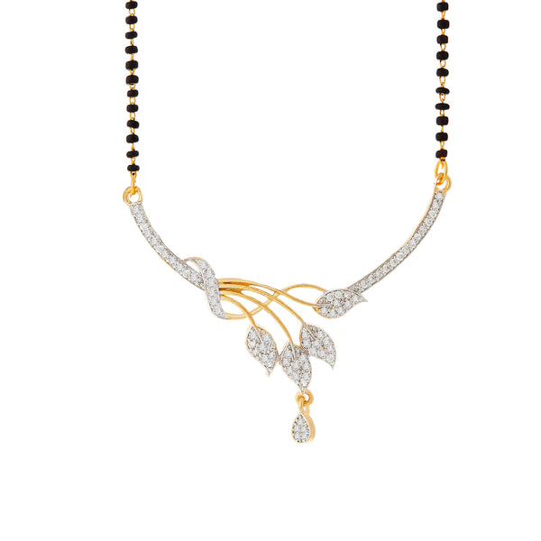 Gold-plated and Cubic Zirconia Mangalsutra
