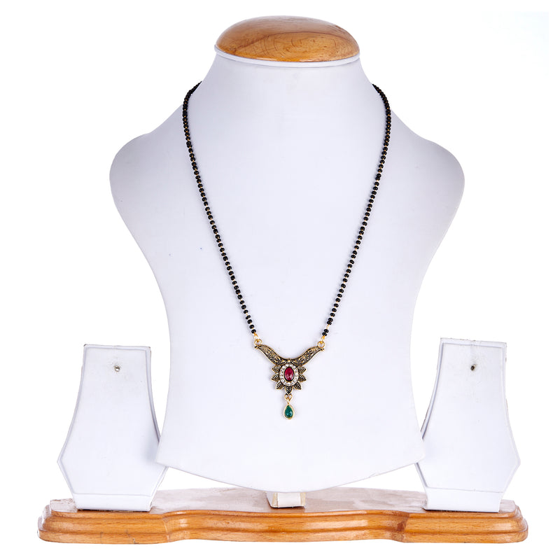 Gold Plated Mangalsutra Pendant with Chain for Women