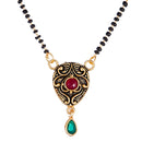 Gold Plated Mangalsutra Pendant with Chain for Women