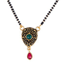 Gold Plated Mangalsutra Pendant with Chain for Women