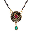 Gold Plated Mangalsutra Pendant with Chain for Women
