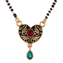 Gold Plated Mangalsutra Pendant with Chain for Women