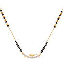 Heart Sharped Designer Gold Plated Mangalsutra Style  Pendant Jewellery For Women