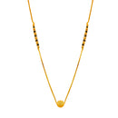 Traditional Gold Plated Black Bead Emblished Classic Mangalsutra