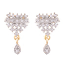 American Diamond Gold Plated Mangalsutra with Earrings for Jewellery