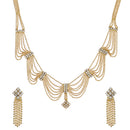 American Diamond Gold Plated Necklace Jewellery Set for Women
