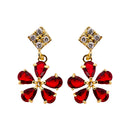 Gold Plated American Diamond Necklace Set with Earrings Jewellery