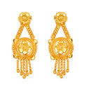 Gold Plated Traditional Rani Haar Necklace Set with Earring One Gram God Jewellery