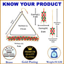 Flower Shaped Choker Bridal Necklace Set With Earrings Maang Tikka Jewellery