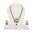 Traditional  Gold Plated Maharani Temple Coin Long Haram Necklace Jewellery