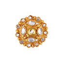 Premium Gold Plated Kundan Studded Adjustable Ring