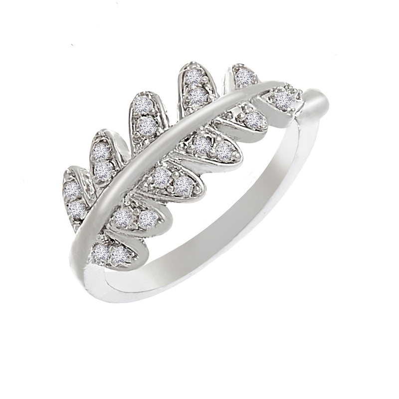 Adjustable Love Collection Ring Brass and Cubic Zirconia Jewellery