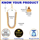 Jewellery Set Gold Plated Long Traditional Maharani Beads Studded Temple Coin Necklace Set with Earrings Jewellery For Women & Girls