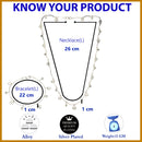 Rhodium Plated with Heart Shaped & White Cubic Zirconia Studded Jewellery Set