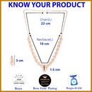 Rose Gold Plated Hearts Shaped with White American Diamond Stone Studded Jewellery Set