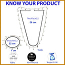 Rhodium Plated with Delicate Leaf & White Cubic Zirconia Studded Jewellery  Set