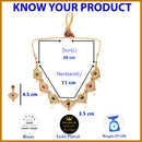 Gold Plated Elephant Motif Design Jewellery Set