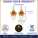 Gold Plated Traditional Ghungroo Ethnic Chandbali Earrings