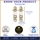 Gold Plated Ethnic Indian Traditional Ghungroo Kashmiri Earrings