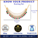 Ethnic Pearl Layered Earrings