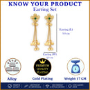 Gold Plated Floral Design Ethnic Ghungroo Kashmiri Earrings