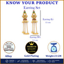 Gold Plated Ethnic Ghungroo Kashmiri Earrings for Girls