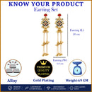 Gold Plated Multicolor Ethnic Ghungroo Kashmiri Earrings