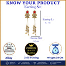 Gold Plated Ethnic Bridal Traditional Kashmiri Ghungroo Earrings