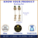 Gold Plated Ethnic Bridal Traditional Kashmiri Ghungroo Earrings