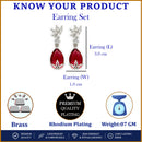 Sapphire Drop Earrings for Women
