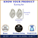 Floral Leaf Shape Stud Earrings