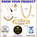 Gold-Plated Polki Red & Green Temple Coin Jewellery Set with Bangles & Earrings